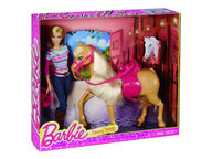 Barbie nukke ja Tawny hevonen